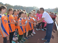 Rejonowe Igrzyska Dzieci  w sztafetowych biegach przełajowych (5)